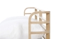 Preview: BOW - łóżko designerskie z drewna, nowoczesne i eleganckie łóżko lewitujące